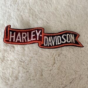 Vintage Harley Davidson Banner Vest/Jacket 5" Embroidered Sew On Patch